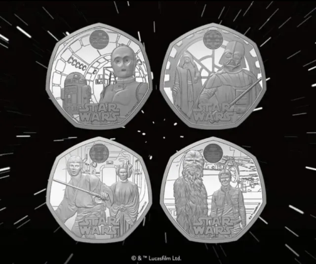 First Ever 50p Star Wars Coins - Officially Released By Disney & Royal Mint