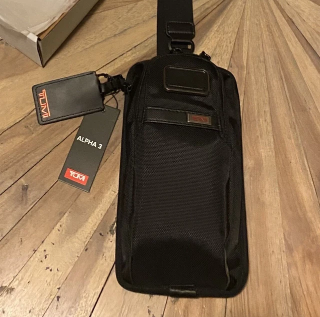 🇺🇸 Alpha Bravo Sling Crossbody Bag 🔥 Nylon Black ❇️ US SELLER - TUMI