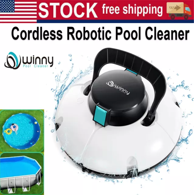 WINNY POOL CLEANER Cordless Robotic Pool Vacuum, Automatic Pool Vacuum