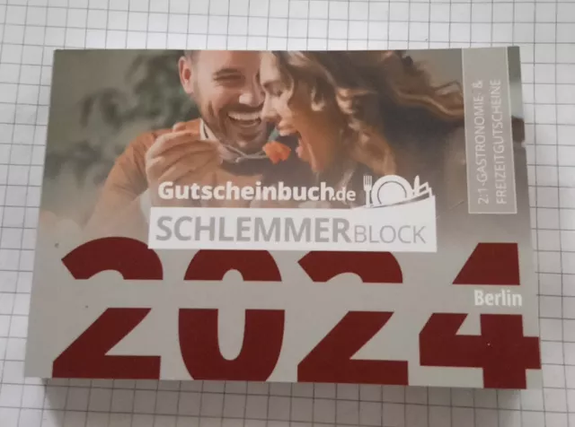 Gutscheinbuch Schlemmerblock 2024 Berlin & Umgeb. Mit Mobile Code