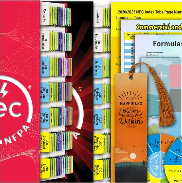 NATIONAL ELECTRICAL CODE Self-Adhesive Tabs, Color-Coded, Laminated ...