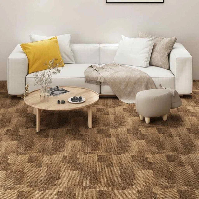 Quadrotte di Moquette 20 pz 5 m? Marroni