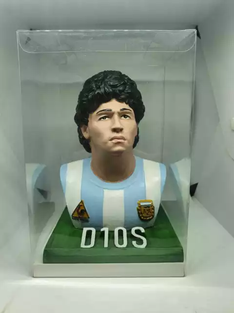 Busto dipinto a mano Diego Armando Maradona D10s argentina napoli pibe de oro