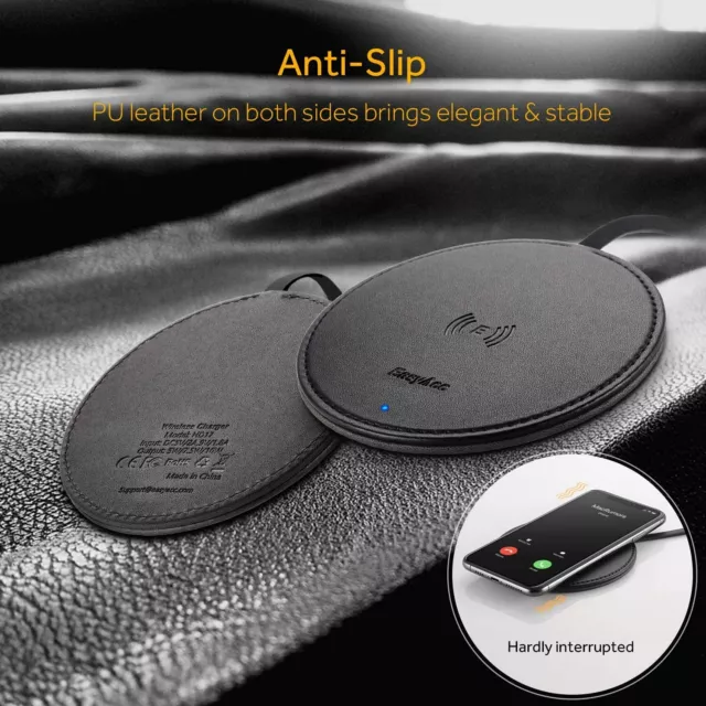 10W Wireless Charger Ladegerät Kabellos Ladestation QI für iPhone Samsung Huawei