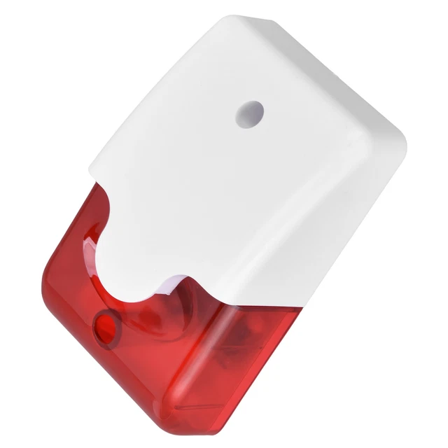 Mini sirena estroboscópica con cable alarma estroboscópica luz intermitente bocina flash sonido sirena BG