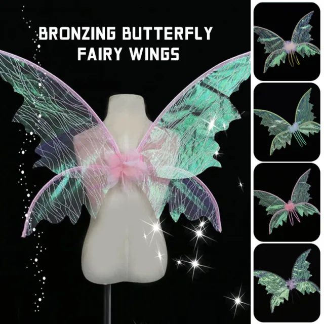 Kids Girls Butterfly Angel Fairy Wings Party Fancy Dress Cosplay Costume Props