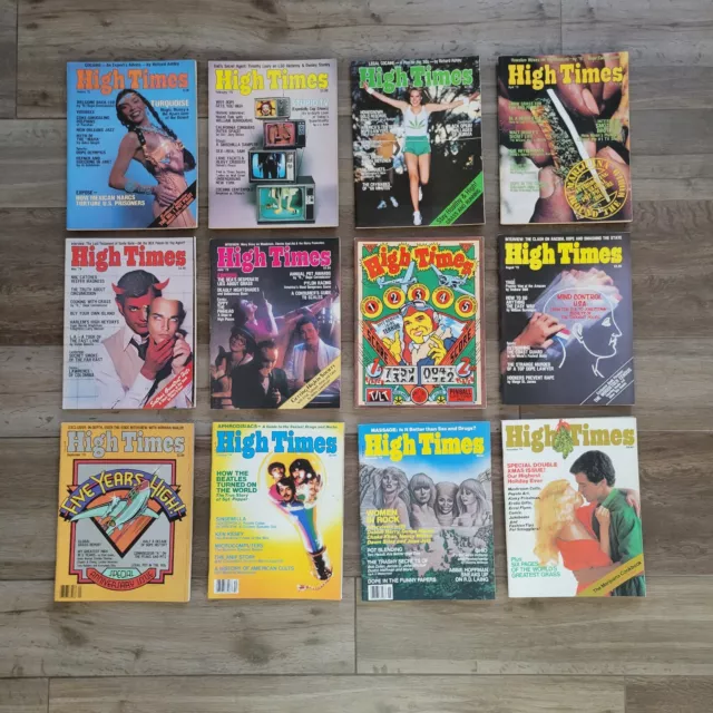 High Times Magazine Full Year 1979 12 Issues