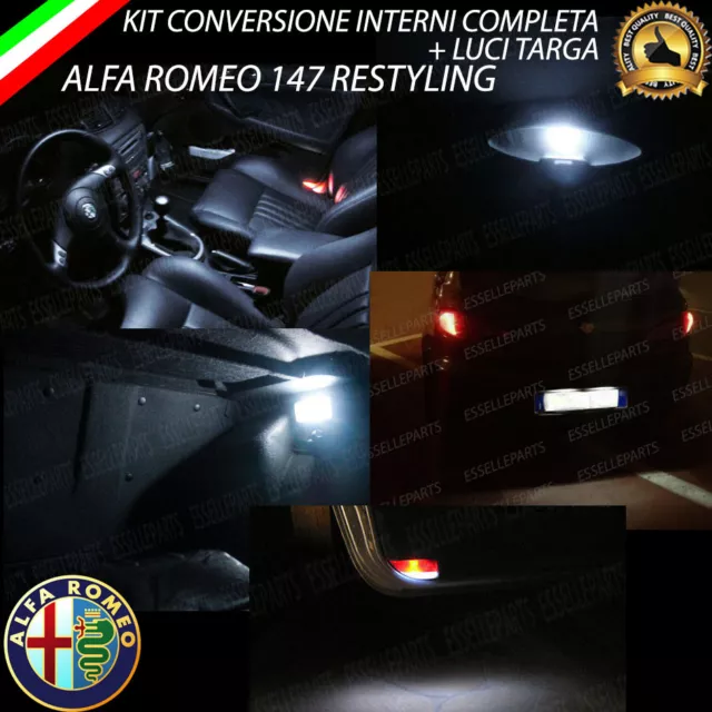 KIT LED INTERNI Alfa Romeo 147 Restyling Conversione Completa + Led Targa  Canbus EUR 27,90 - PicClick IT