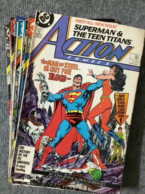 DC Action Comics issues 584-600 (not including 588-589) + Annual 1: 1987-1988