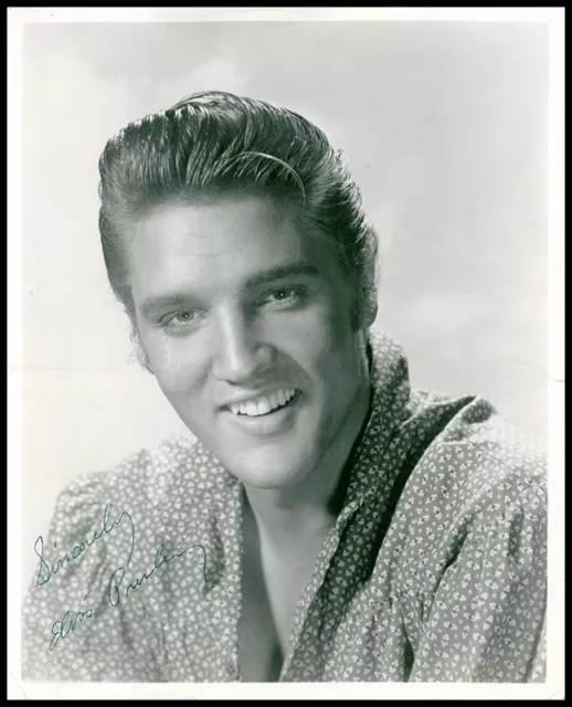 ELVIS PRESLEY Signed B&W Photograph - Rock & Roll Singer Vocalist - preprint