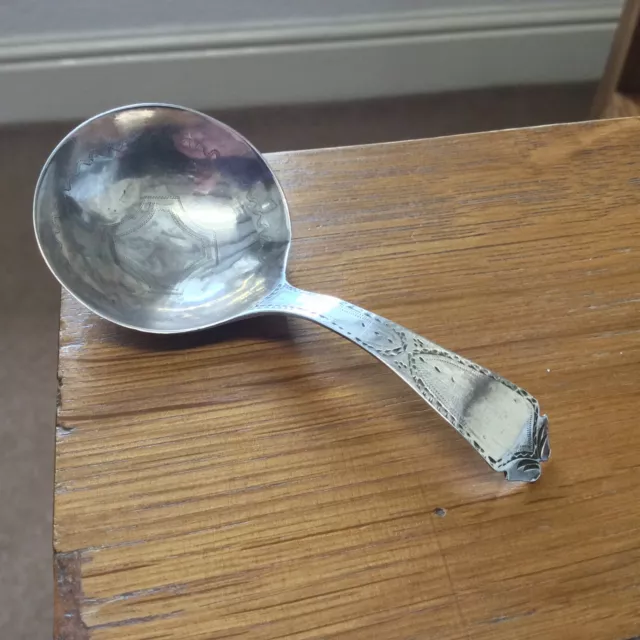 1789-1810  Exeter Georgian  Sterling Silver Tea Caddy Spoon  Richard Ferris