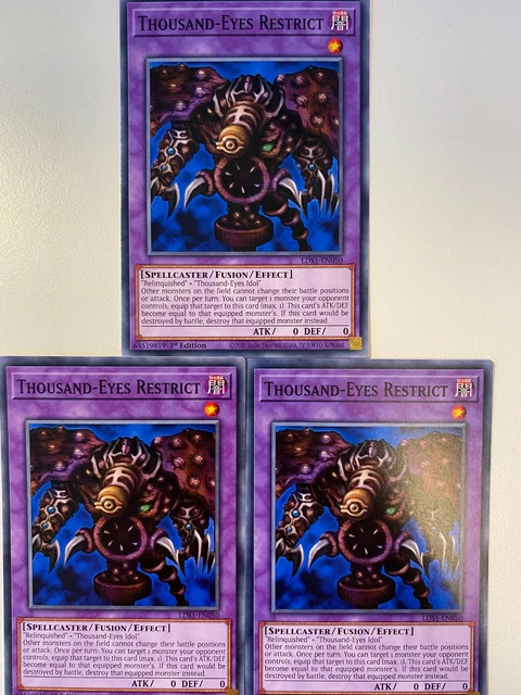LED2-EN005 Common 1st Edition Yu-Gi-Oh! Card - Thousand-Eyes Restrict (LED2-EN005) - Common - 1st Edition - Legendary Duelists: Ancient Millennium 1st Edition Trading Card LED2-EN005 Common 1st Edition Yu-Gi-Oh! Card - Thousand-Eyes Restrict (LED2-EN005) - Common - 1st Edition - Legendary Duelists: Ancient Millennium 1st Edition Trading Card