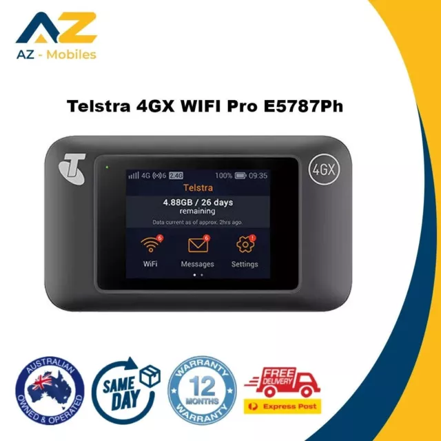 Brand New Telstra 4GX WiFi Pro E5787Ph - Portable 4G LTE Mobile Hotspot