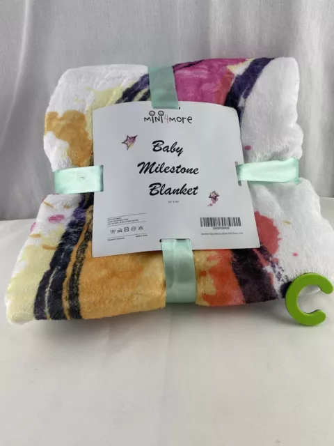 Baby Monthly Milestone Blanket for Boy Girl 50" x 40" Soft Christian Theme