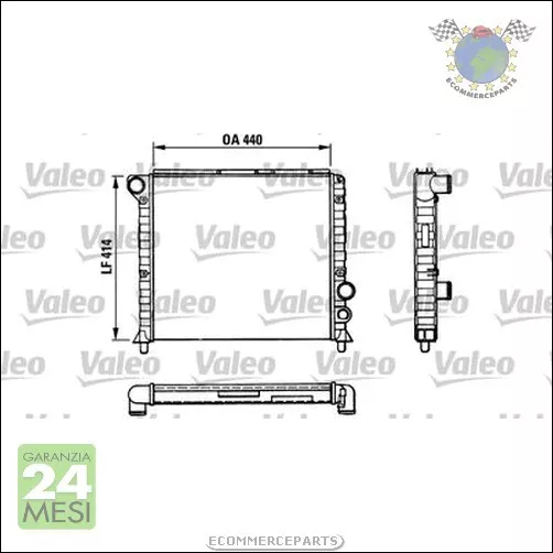 Radiatore acqua Valeo per ALFA ROMEO 90 75