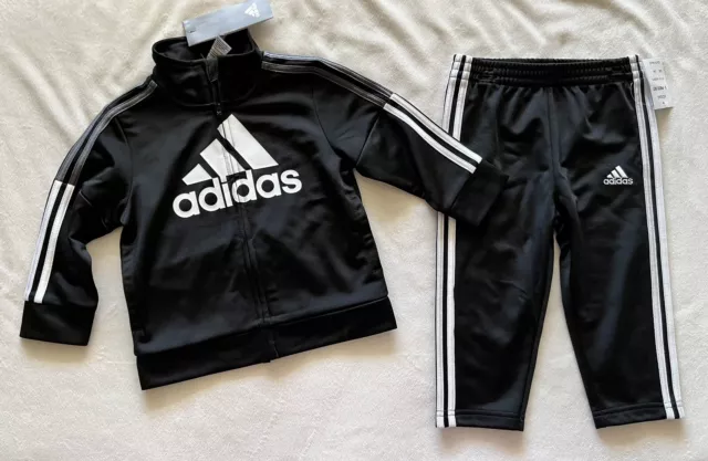 ADIDAS BABY BOY’S Tricot Tracksuit, Jacket/Joggers Outfit, 2-piece set ...