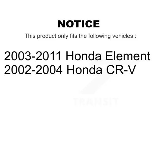 Front Rear Ceramic Brake Pads And Parking Shoes Kit For Honda CR-V Element 2
