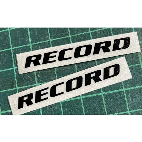campagnolo record crank and brake sticker, 2 pieces