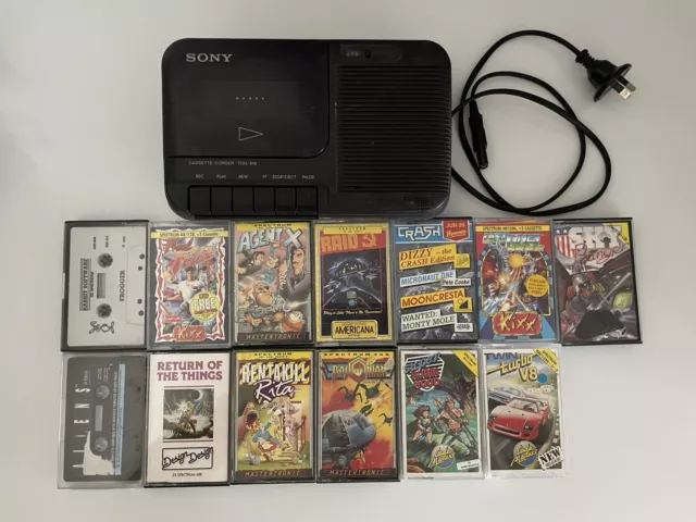 Zx Spectrum Games And Sony Cassette Player