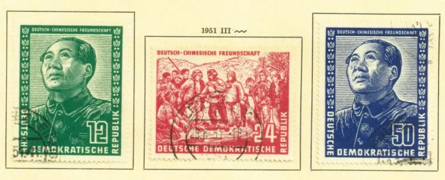 DDR Briefmarken Ausgabe 1951 Deutsch-Chinesische Freundschaft Michel 286-288
