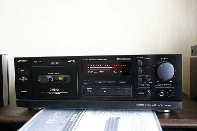 VICTOR TD-V731 3 HEAD Cassette Deck Tested Working Perfect F/S