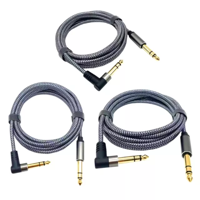 6.35mm Amp Guitar Cable for Studio Monitor Electric Guitar, Keyboards, Mixers