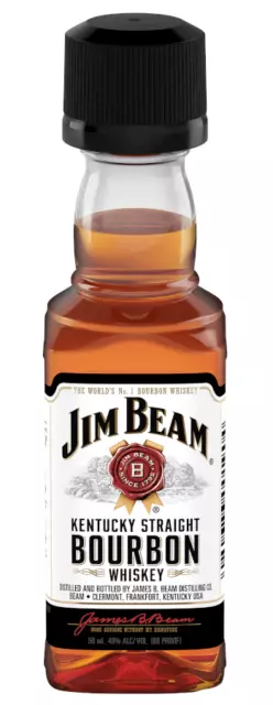 (102,4€/l) Jim Beam White Kentucky Straight Bourbon Whiskey 40% 0,05l Flasche