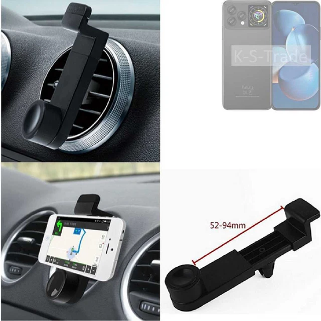 Support Voiture Magnétique Pour Crosscall Trekker X4 - Fixation Ventilation, Noir, Neuf