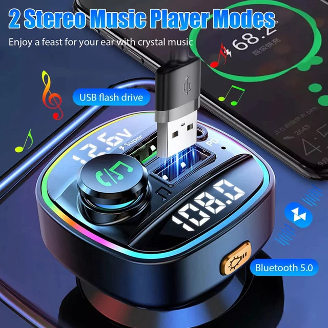 Trasmettitore FM Bluetooth - PH26 - Logicom Le Prime - Caricabatterie Trasmettitore FM Bluetooth - PH26 - Logicom Le Prime - Caricabatterie