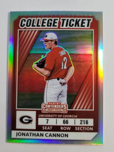 2022 Elite Extra Edition College Tickets Optic Holo #CTO-36 Jonathan Cannon