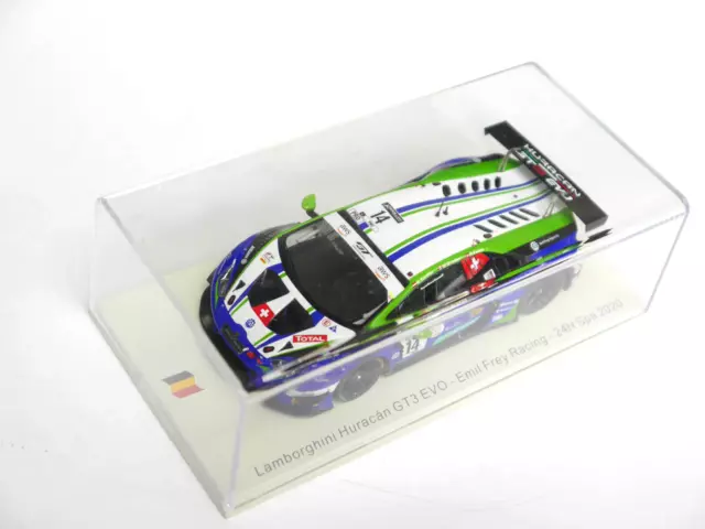 Lamborghini Huracan GT3 EVO 24 H Spa 2020 Frey Racing 14, Spark in 1:43 Showcase