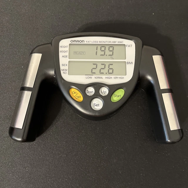 OMRON HBF306C FAT Loss Monitor BMI Body Fat Percent Analyzer (Tested