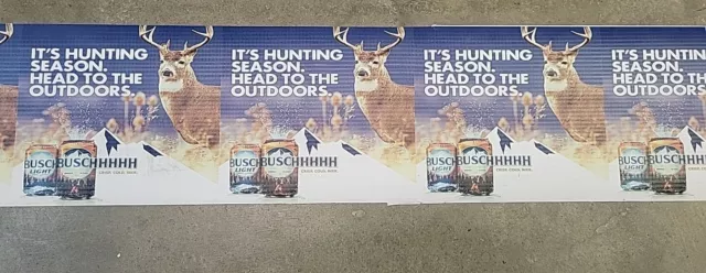 Busch / Busch Lite Hunting - Welcome Hunters 5 1/2" x 5 ft Vinyl Banner