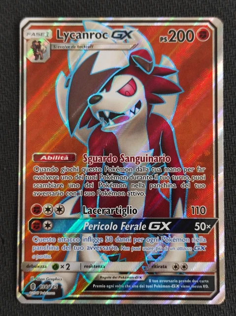 pink full art pokemon cards Lycanroc GX Box main image 1