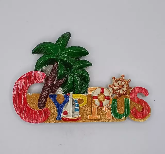 Magnete Calamita Resina Frigo  Souvenir Fridge Magnet Cipro