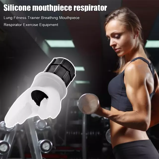 fr Lung Respirator Fitness Trainer Silicone Mouthpiece Training Equipment Access