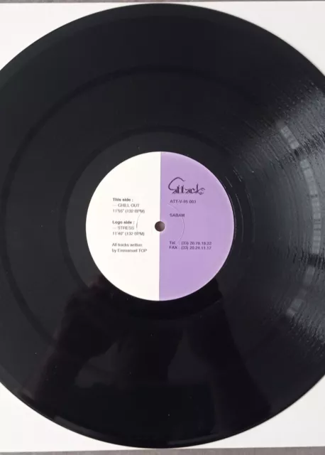 EMMANUEL TOP - STRESS (rare 12" Maxi Vinyl) – ATT-V-95 003 3