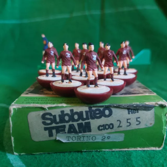 MINT Subbuteo Team HW 255 TORINO (2nd) con REF ORIGINALE 100% PERFETTA RARA