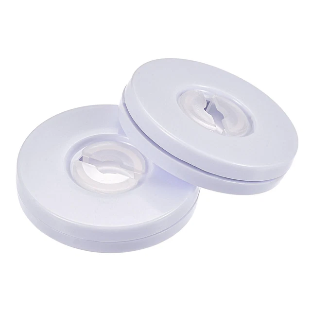 2 Pulgadas Rotativo Giratorio Soporte con Acero Bola Rodamientos Blanco 2pz