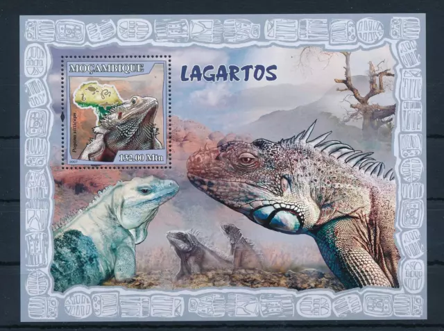 [32401] Mozambique 2007 Reptiles MNH Feuille