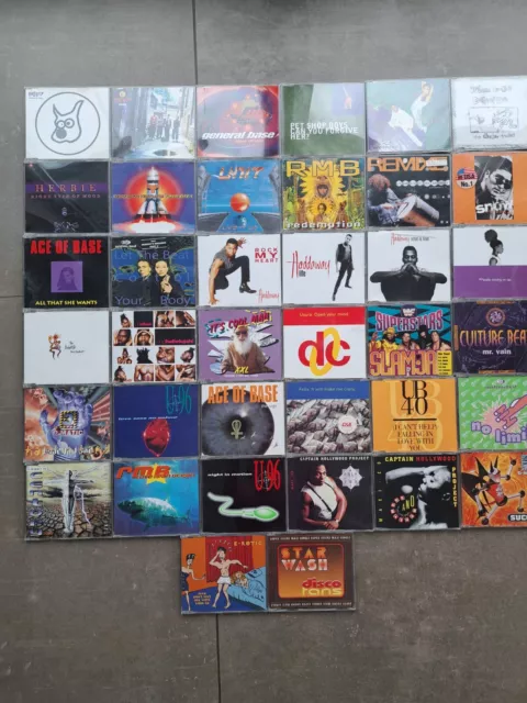 Maxi CD's Konvolut 90er Dancefloor, 38 Stück