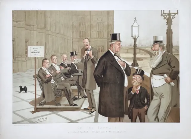 Original Vanity Fair Print 1893 On The Terrace’ - Politicians