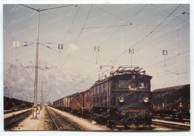 PE Foto Eisenbahn ÖBB BBÖ E-Lok 1180.01 Buchs SG Schweiz 24.4.1971 (A1424)