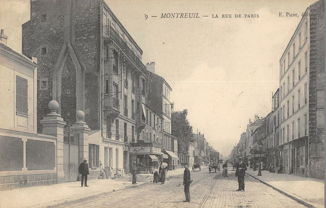 Cpa 93 Montreuil La Rue De Paris