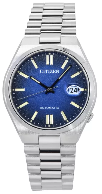 Citizen Tsuyosa Edelstahl Blau Zifferblatt Automatisch NJ0151-88L 50M Herrenuhr