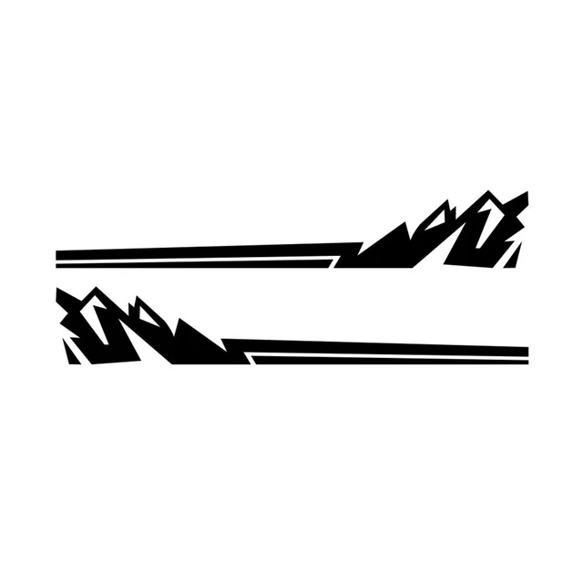 Car Side Door Body Sticker Stripe Decor Decals Camping Vehicle Decoration DIY