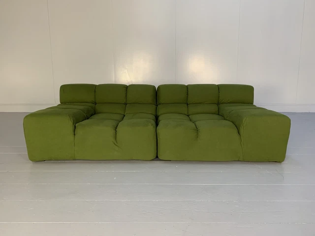 B&B Italia "Tufty Time" Sofa - In Mid Green Fabric - RRP £10,000