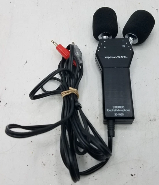 VINTAGE RADIO SHACK Realistic Stereo Electret Condenser Microphone 33