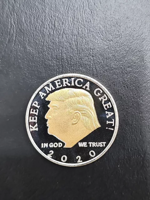 DONALD TRUMP 2020 SILVER GOLD Plated RARE COIN 45 President KEEP AMERICA GREAT