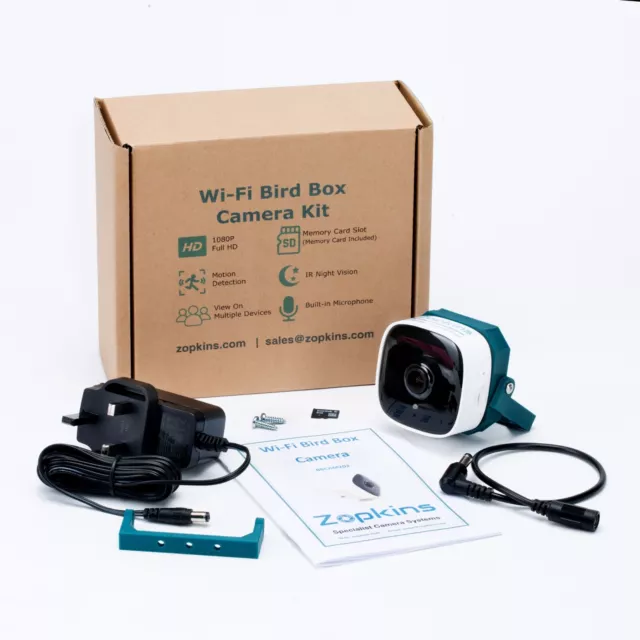 ZOPKINS WIRELESS BIRD Nest Box HD WiFi Camera Kit Watch On Phone